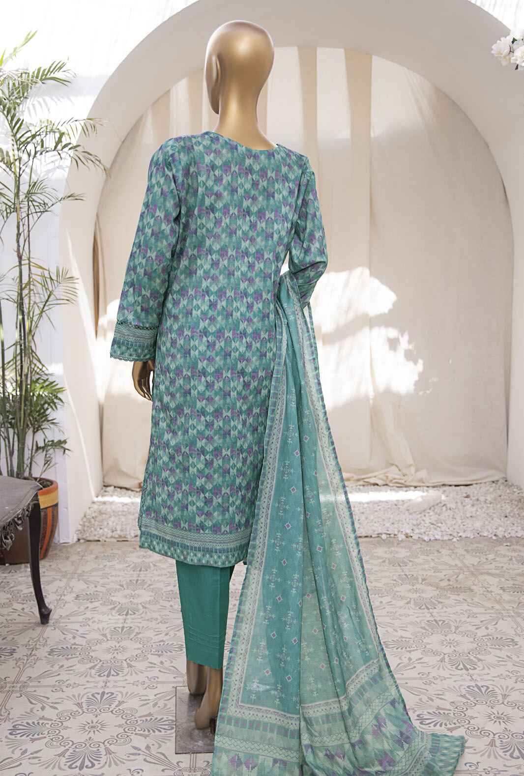 3 Piece Stitched - Mehak Mid Summer Digital Printed lawn Suit - MEK-232