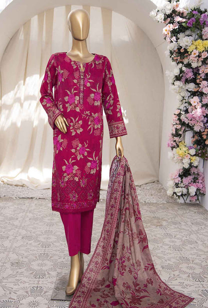 3 Piece Stitched - Mehak Mid Summer Digital Printed lawn Suit - MEK-235