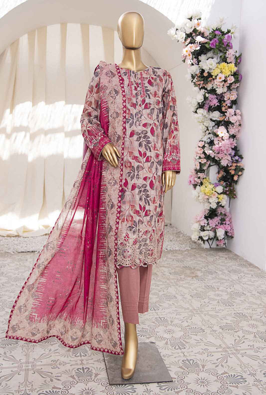 3 Piece Stitched - Mehak Mid Summer Digital Printed lawn Suit - MEK-236