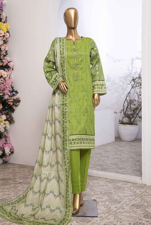 3 Piece Stitched - Mehak Mid Summer Digital Printed lawn Suit - MEK-239