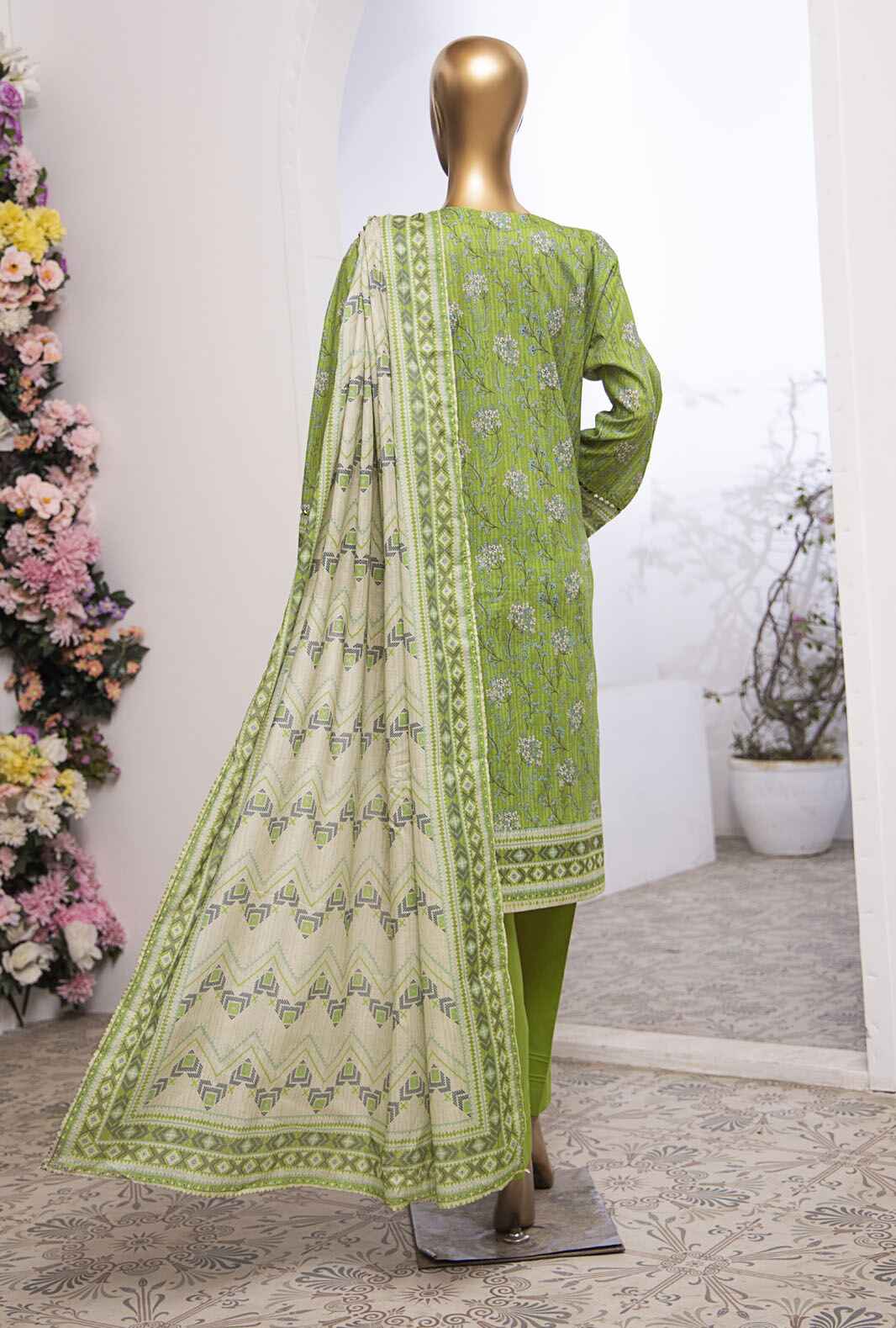 3 Piece Stitched - Mehak Mid Summer Digital Printed lawn Suit - MEK-239