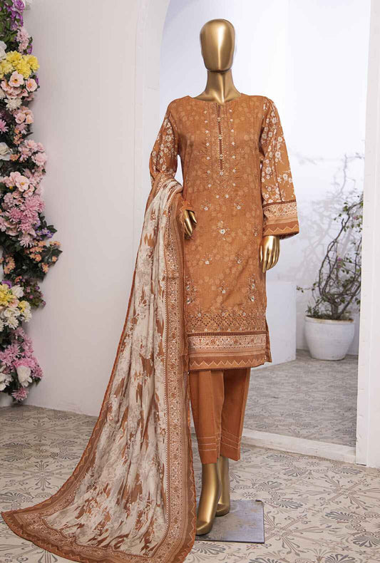 3 Piece Stitched - Mehak Mid Summer Digital Printed lawn Suit - MEK-240