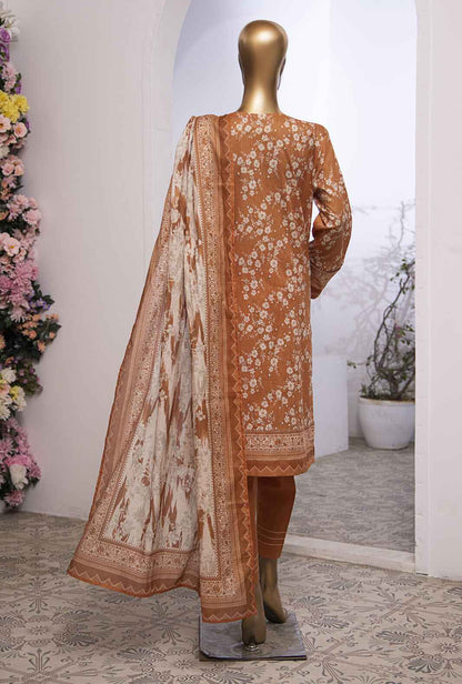 3 Piece Stitched - Mehak Mid Summer Digital Printed lawn Suit - MEK-240