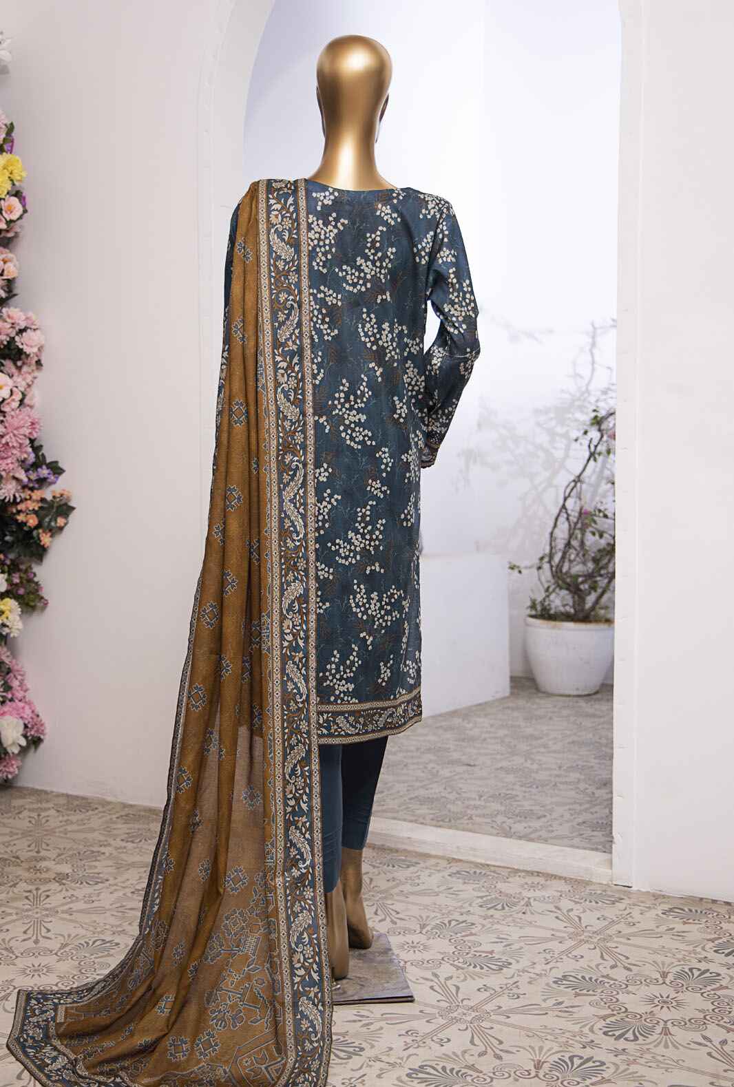 3 Piece Stitched - Mehak Mid Summer Digital Printed lawn Suit - MEK-241